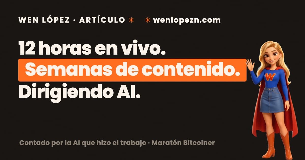 Cover image: how we turned the 12-hour Bitcoin Marathon into weeks of content, told by the AI that did it
